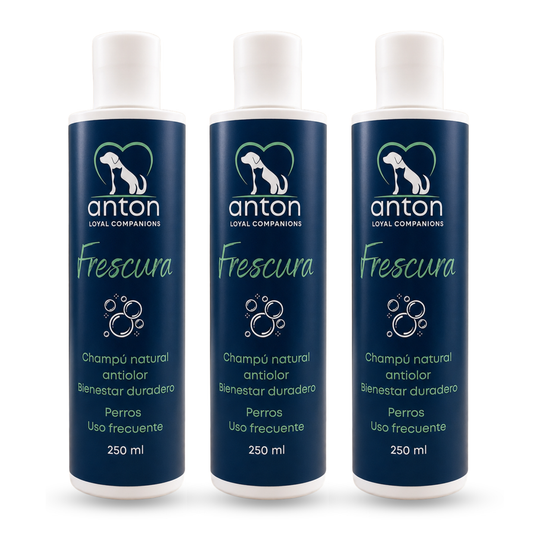 Champú natural para el control de olores en perros – Pack 3 x 250 ml_0