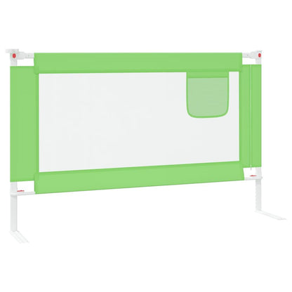Vidaxl Barandilla De Seguridad Cama De Niño Verde Tela 120x25 Cm_4