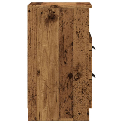 Mesita De Noche Madera De Ingeniería Envejecida 40x36x65 Cm_4