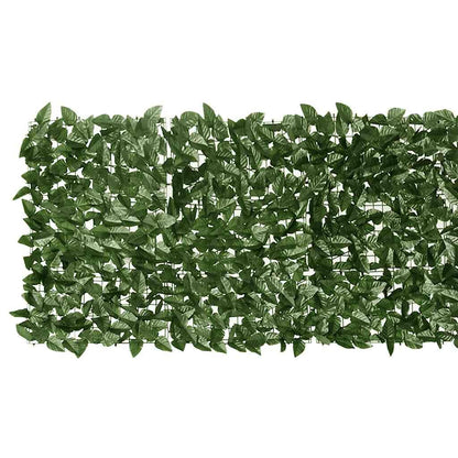 Vidaxl Toldo Para Balcón Con Hojas Verde Oscuro 400x75 Cm_3