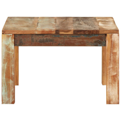 Mesa De Centro De Madera Maciza Reciclada 55x55x35 Cm_1