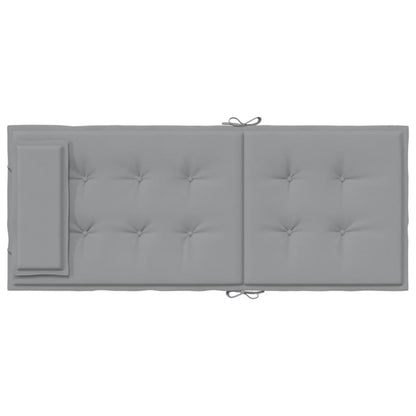 Vidaxl Cojines De Silla Con Respaldo Alto 6 Uds Tela Oxford Gris_5