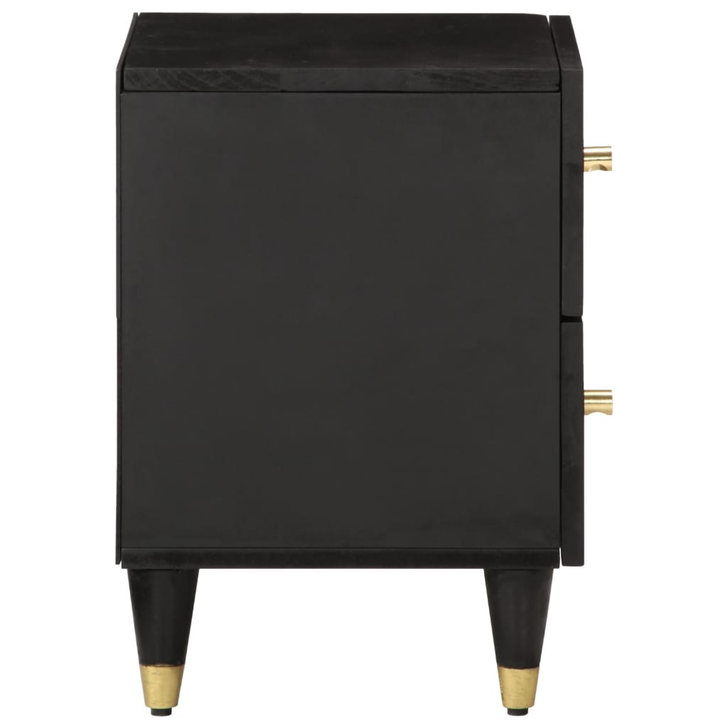 Mesitas De Noche 2 Uds Madera Maciza De Mango 40x33x46 Cm_3