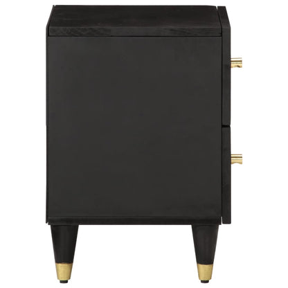 Mesitas De Noche 2 Uds Madera Maciza De Mango 40x33x46 Cm_3