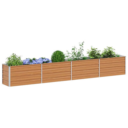 Arriate Elevado Marrón Claro 320 X 40 X 45 Cm Acero Galvanizado_2