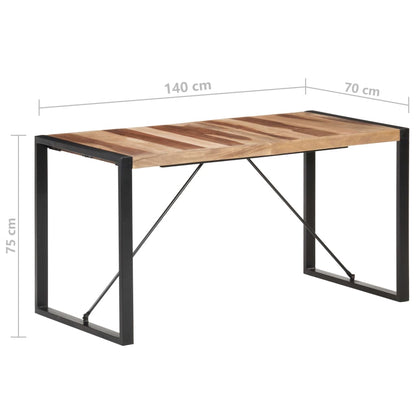 Mesa De Comedor Madera Maciza 140x70x75 Cm_4
