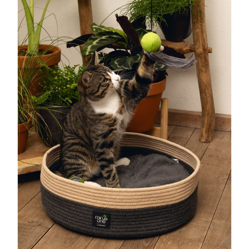 Beeztees Cama Para Gatos Minus One Xana 45x14 Cm Gris Y Marrón_4