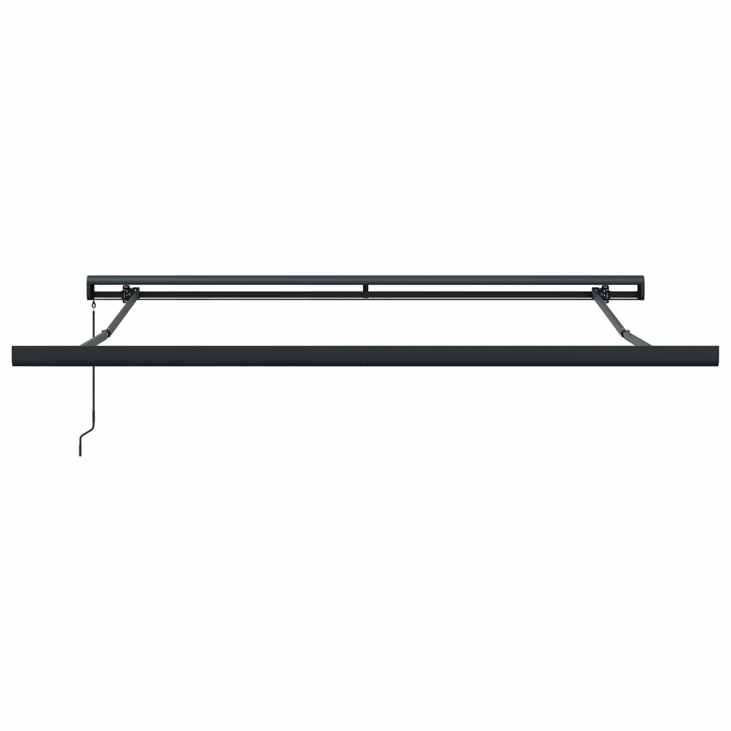 Toldo Retráctil Rojo Y Blanco 350 X 250 Cm Lona Y Aluminio_5