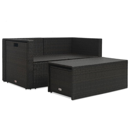 Vidaxl Set Muebles De Jardín 6 Piezas Y Cojines Ratán Sintético Marrón_5