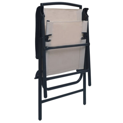 Vidaxl Sillas Plegables De Jardín 2 Unidades Textilene Gris Taupe_5