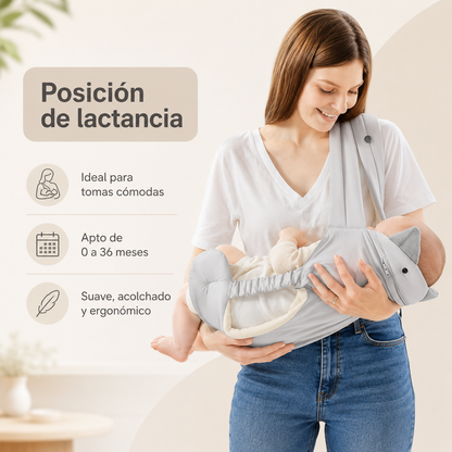 Bathby Mochila Portabebés Ergonómica Para Bebé, Portabebés Ligero Y Transpirable Con Capucha Desmontable_4