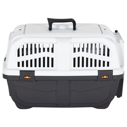 Vidaxl Transportín De Mascotas Puerta Metal Polipropileno 60x40x39 Cm_3