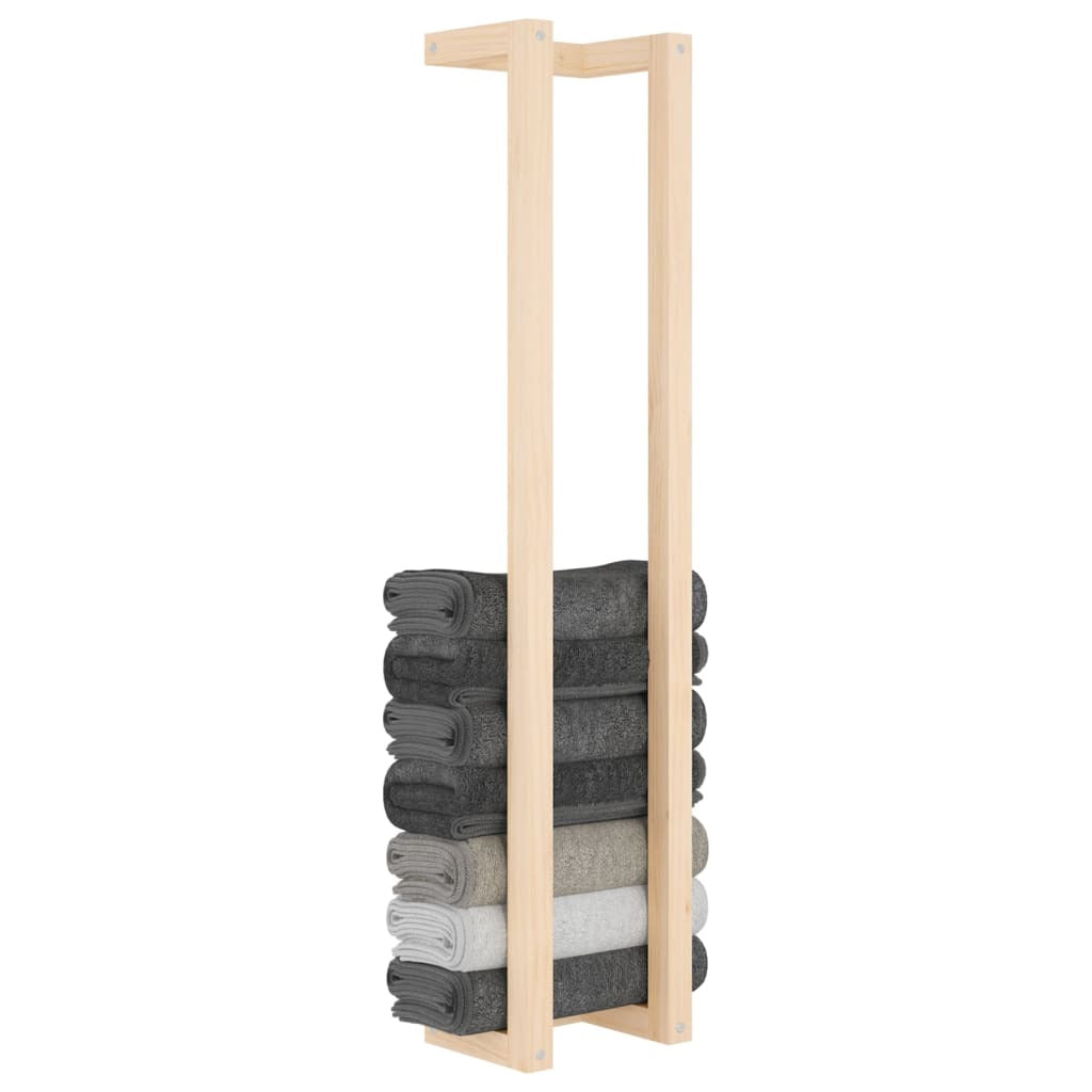 Vidaxl Toallero De Madera Maciza De Pino 23x18x110 Cm_3