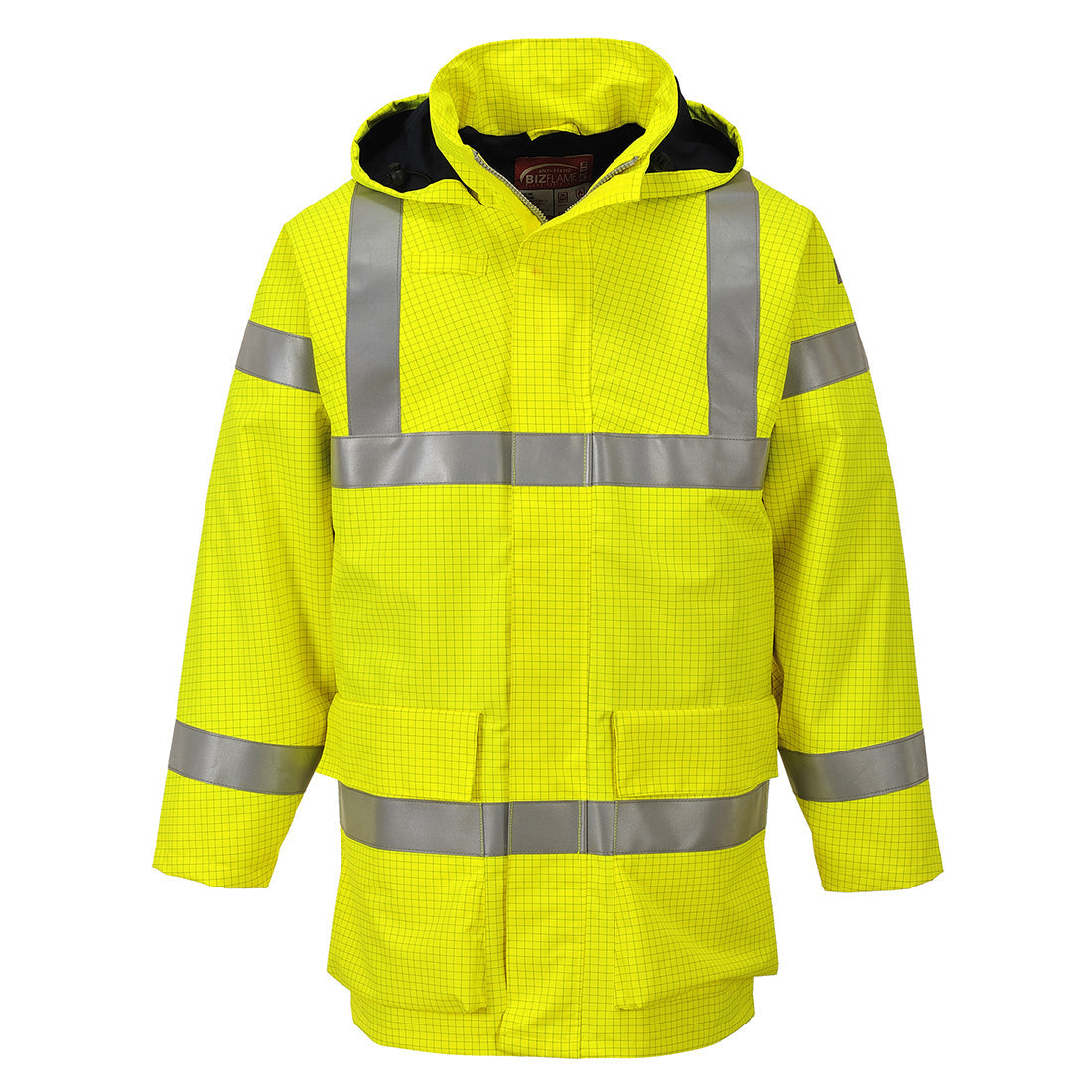 Chaqueta Ligera De Alta Visibilidad, Ignífuga Y Antiestática Bizflame Rain / M / Naranja_1