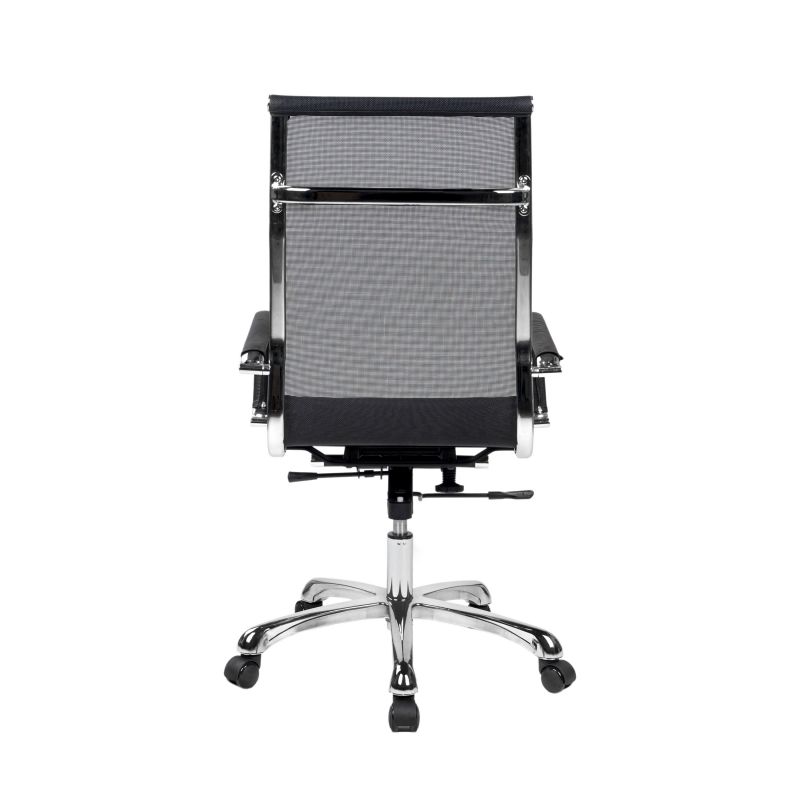Silla De Oficina Bolonia Malla, Negro, 58 X 108–112 X 62,5_4