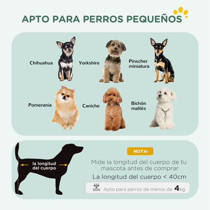 Pawhut Jaula Para Perros Con Cojín Bandeja Extraíble 60x45x50 Cm Negro Y Beige_5