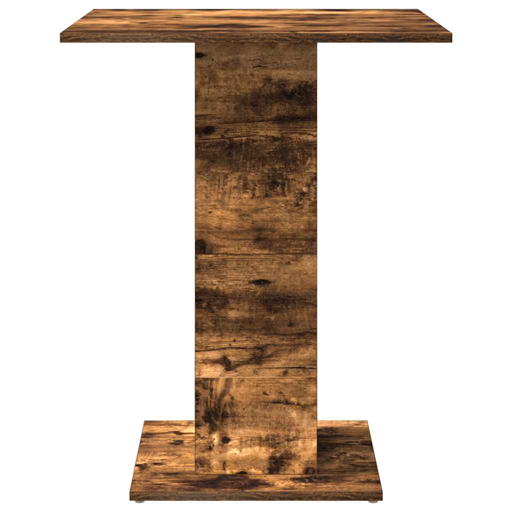 Mesa De Bistró Madera Contrachapada Roble Ahumado 60x60x75 Cm_3