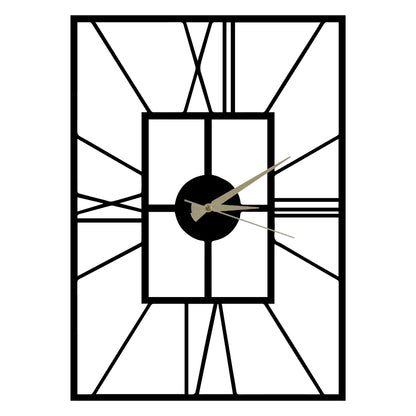 Reloj De Pared Cuadrado Metal Estilo Básico_0