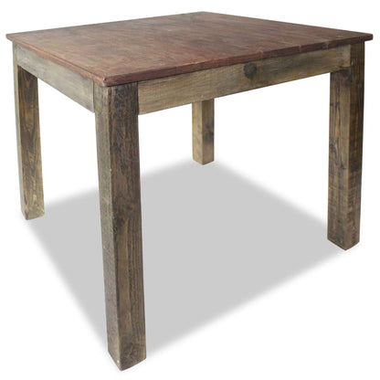 Mesa De Comedor De Madera Reciclada Mixta 82x80x76 Cm_1