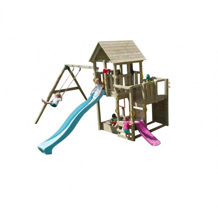 Parque Infantil Masgames Penthouse Xl Con Columpio Individual._0