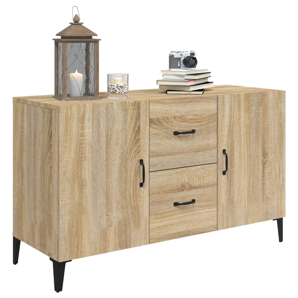 Aparador De Madera De Ingeniería Roble Sonoma 100x36x60 Cm / Vetonek_4