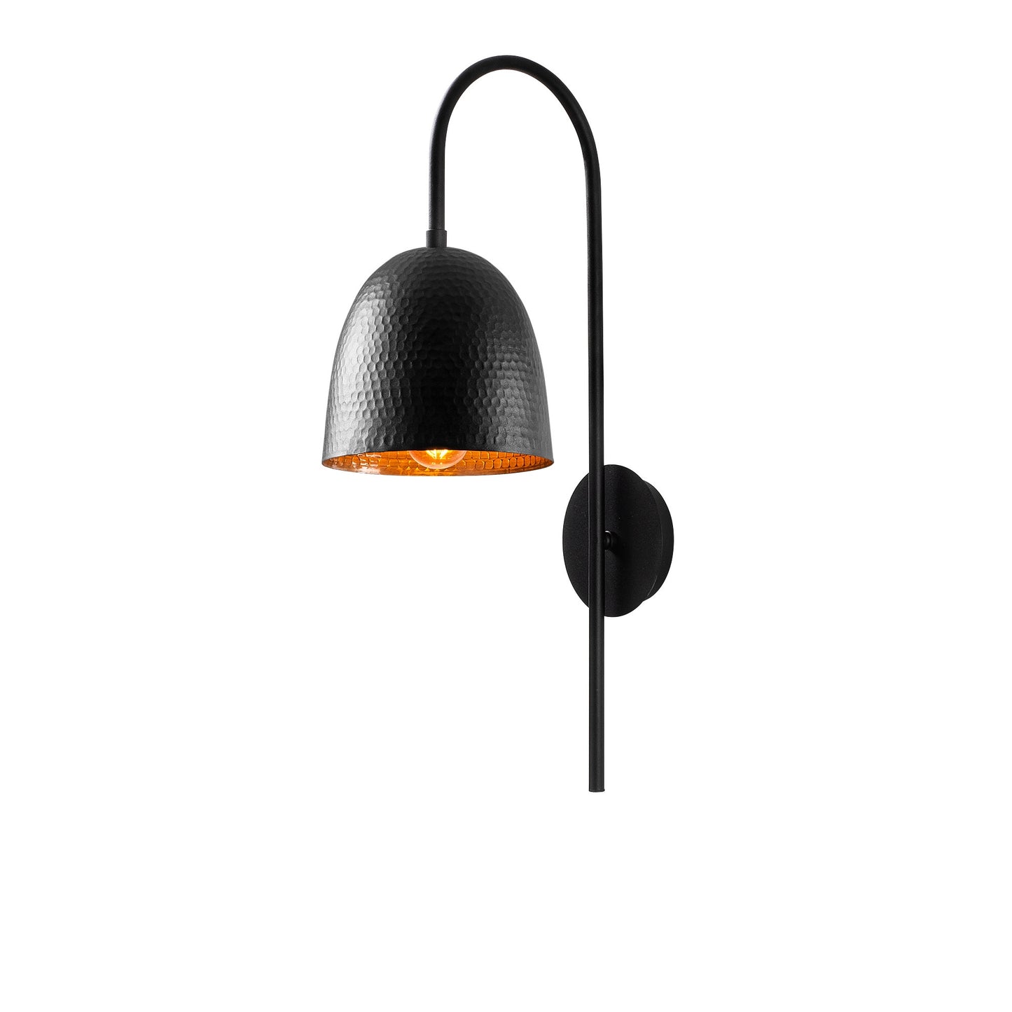 Aplique De Pared, Metal , Negro, 16x24x57, Casquillo E 27 Max 40 W_2