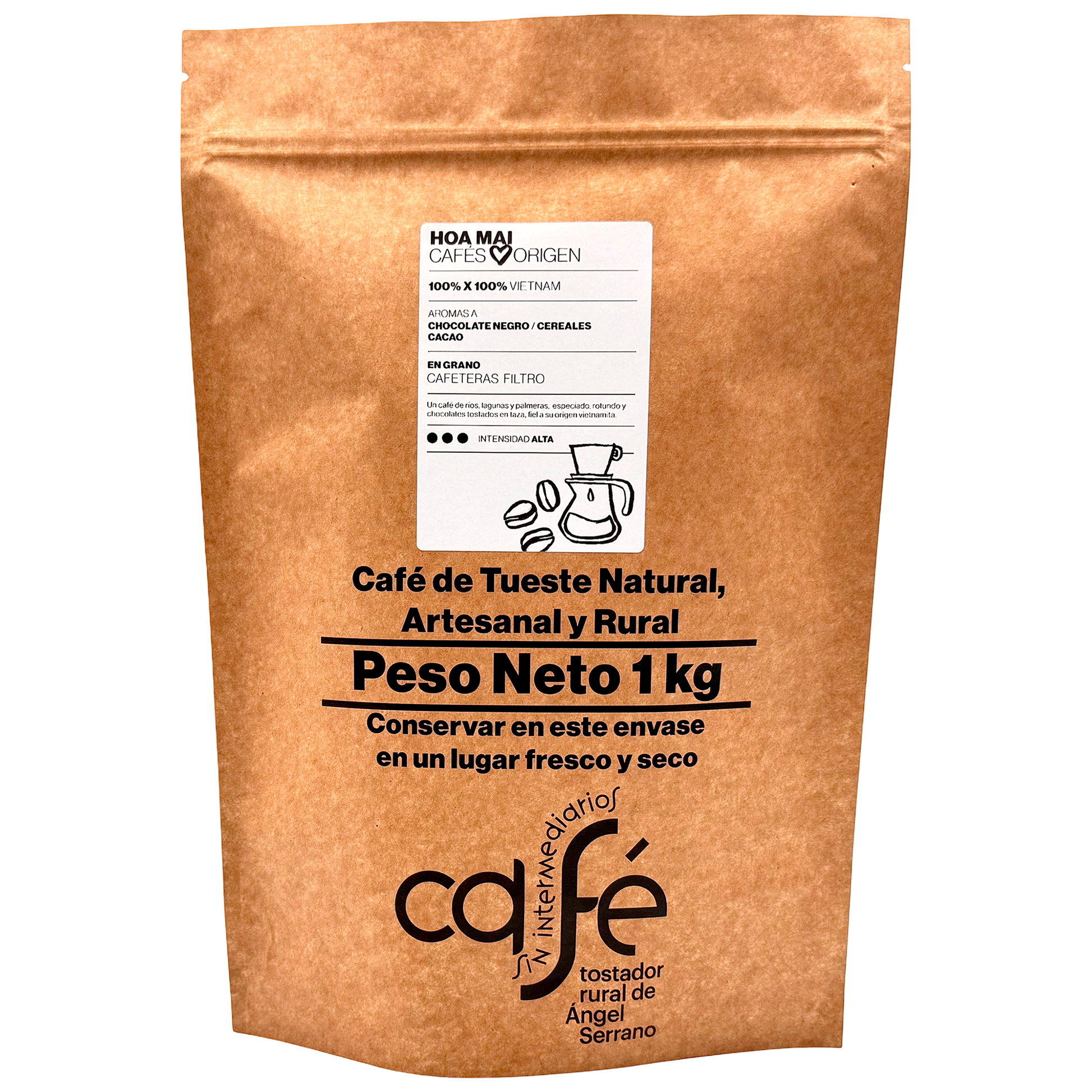 Cafe Sin Intermediarios Café Vietnam Hoa Mai En Grano Para Filtro 1 Kg_0