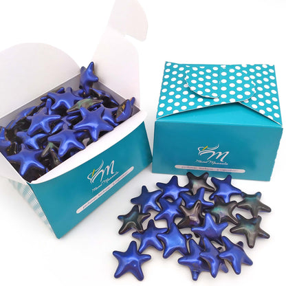 Caja 40 Perlas De Baño Con Aroma A Magnolia - Con Aceite De Soja - Hidratante Y Aromática - Forma Estrella_0