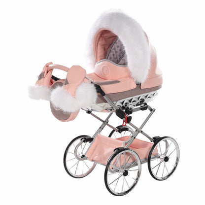 Carro De Muñecas Hand Craft Glitter Satin Classic Pink / Silver_1