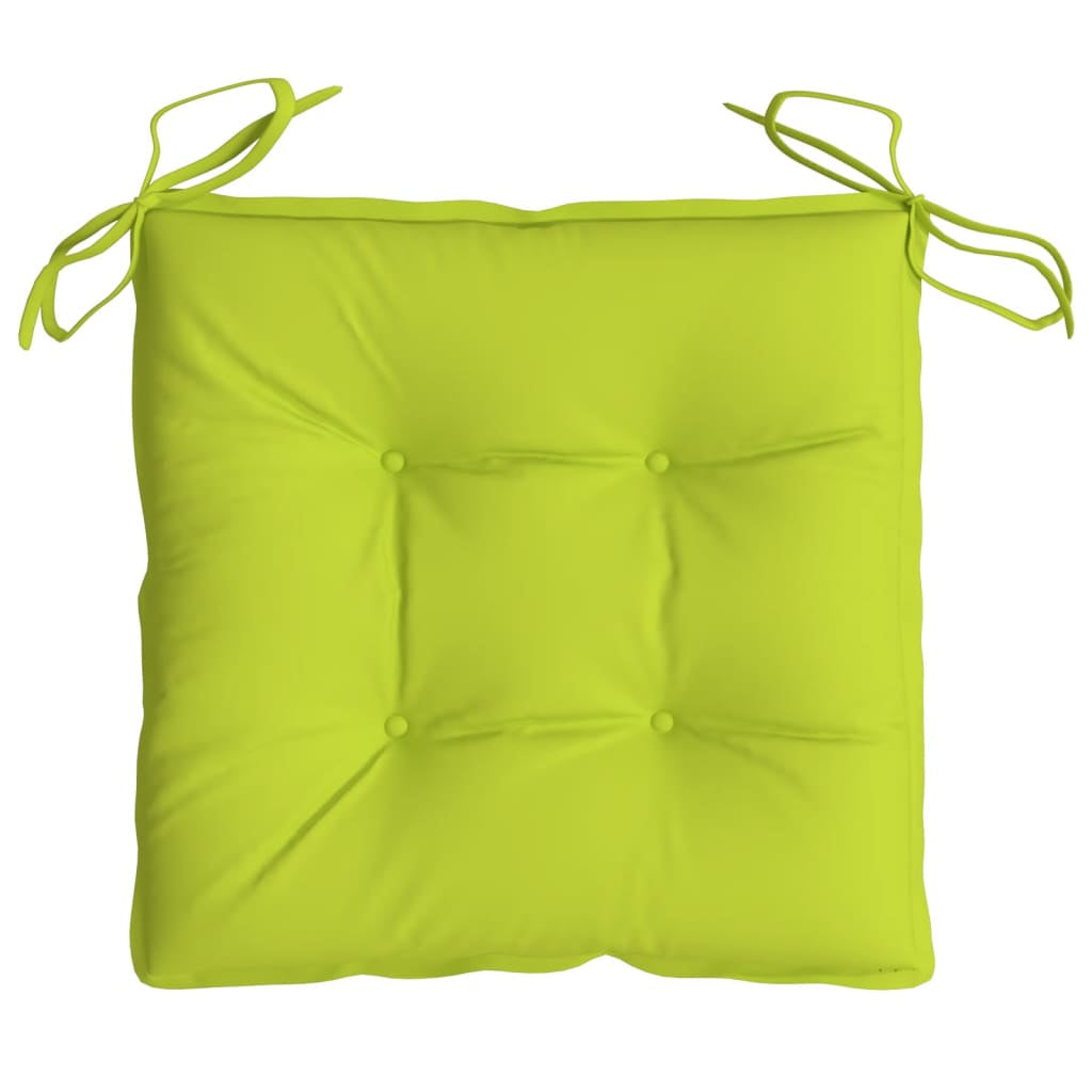 Vidaxl Cojines De Silla De Jardín 2 Uds Tela Oxford Verde 50x50x7 Cm_4