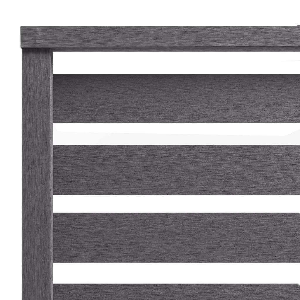 Panel De Valla De Wpc Gris 180x180 Cm / Vetonek_3