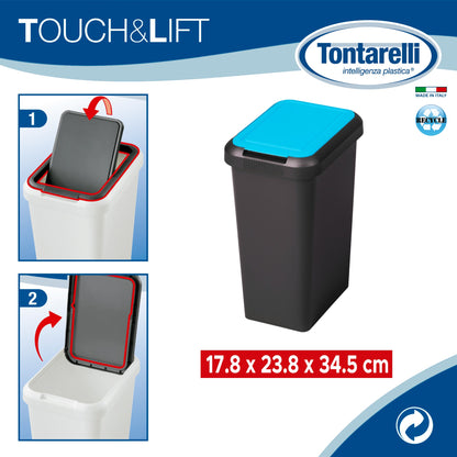 Papelera touch & Lift De 9l Sapphir_1