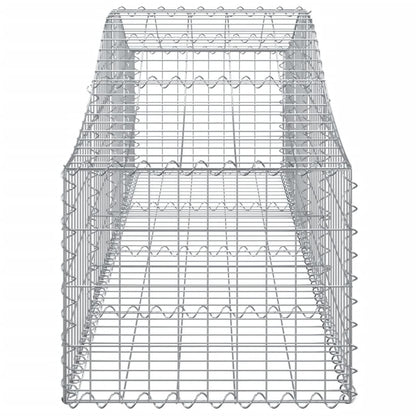 Cestas De Gaviones 5 Uds Forma De Arco Hierro 200x50x40/60 Cm_4
