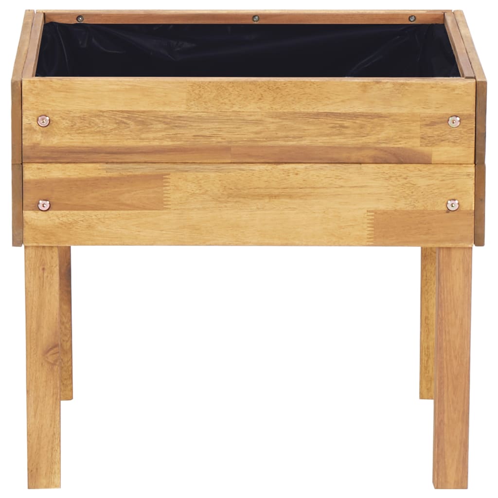 Jardinera Elevada De Madera Maciza De Acacia 50x40x45 Cm_2