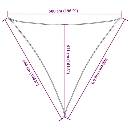 Vidaxl Toldo De Vela Hdpe Verde Claro 160 G/m² 5x5x5 M_2