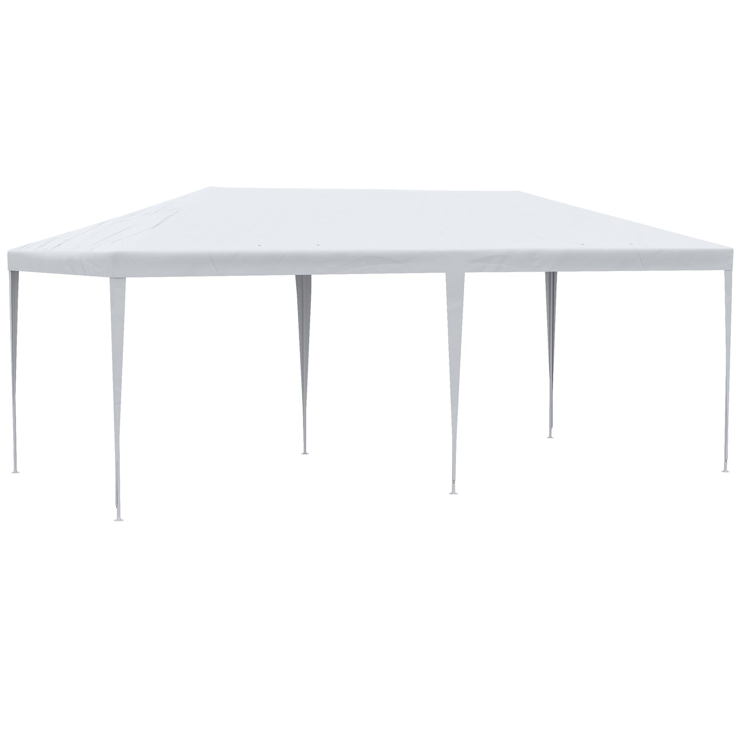 Outsunny Carpa De Jardín Con Laterales Desmontables 6x3 M 4 Ventanas Blanco_3