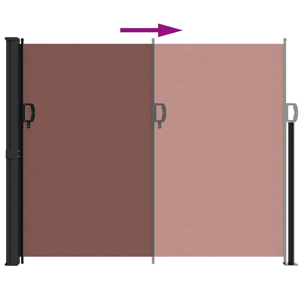 Vidaxl Toldo Lateral Retráctil Marrón 160x300 Cm_4
