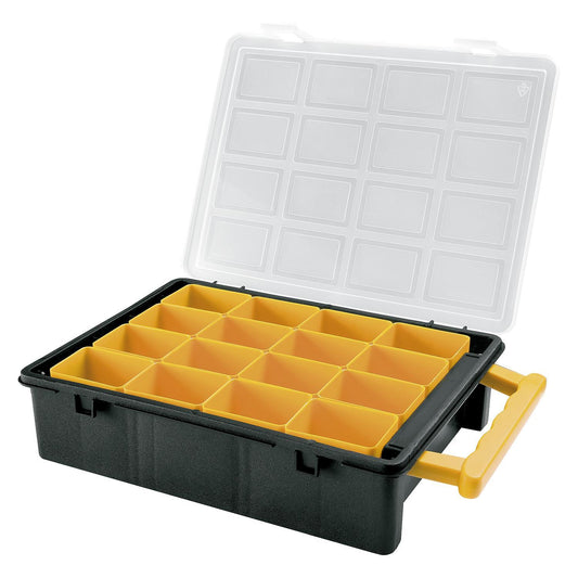 Maletin Organizador Plastico 16 Compartimentos Extraibles 242x188x60 Mm. Caja Almacenaje, Malentin Organizador,