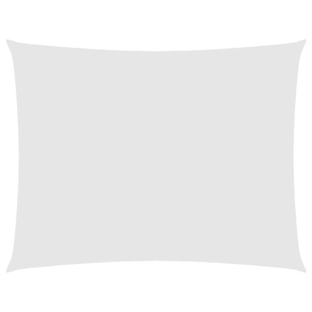 Vidaxl Toldo De Vela Rectangular Tela Oxford Blanco 5x7 M_0