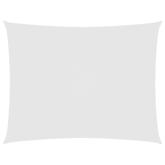 Vidaxl Toldo De Vela Rectangular Tela Oxford Blanco 5x7 M_0