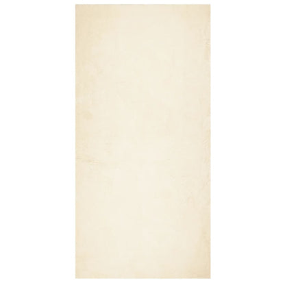 Alfombra De Pelo Corto Suave Lavable Huarte Crema 100x200 Cm / Vetonek_4