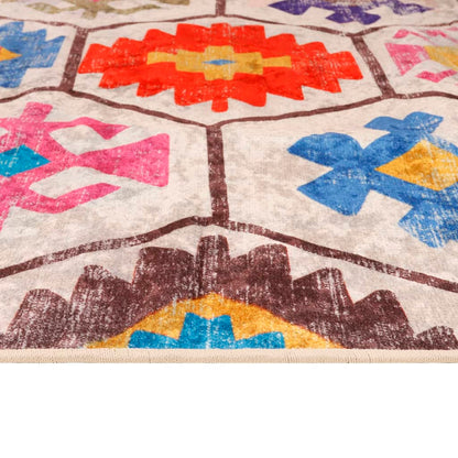 Alfombra Lavable Antideslizante Multicolor 120x180 Cm / Vetonek_3