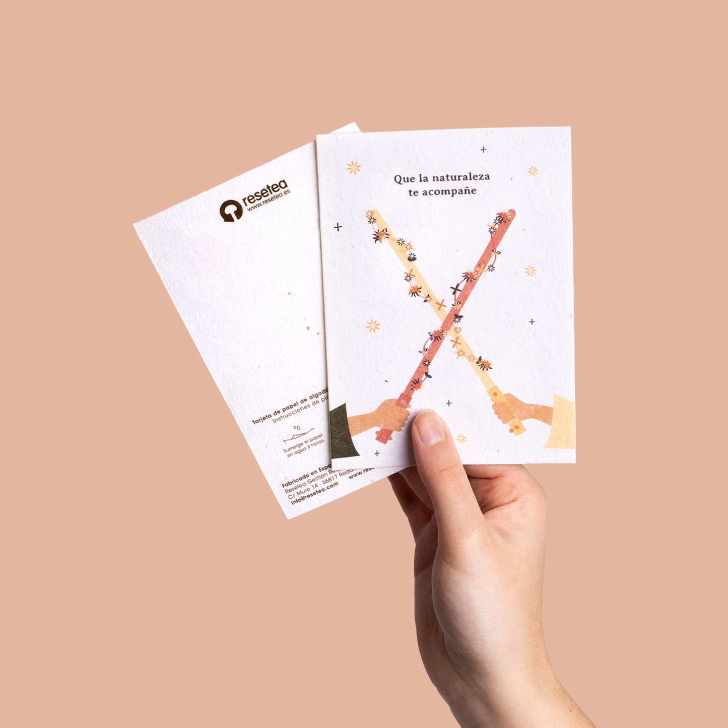 Postal Plantable Que La Naturaleza Te Acompañe – Tarjeta Original Que Florece Con Mensajes Significativos | Resetea_3