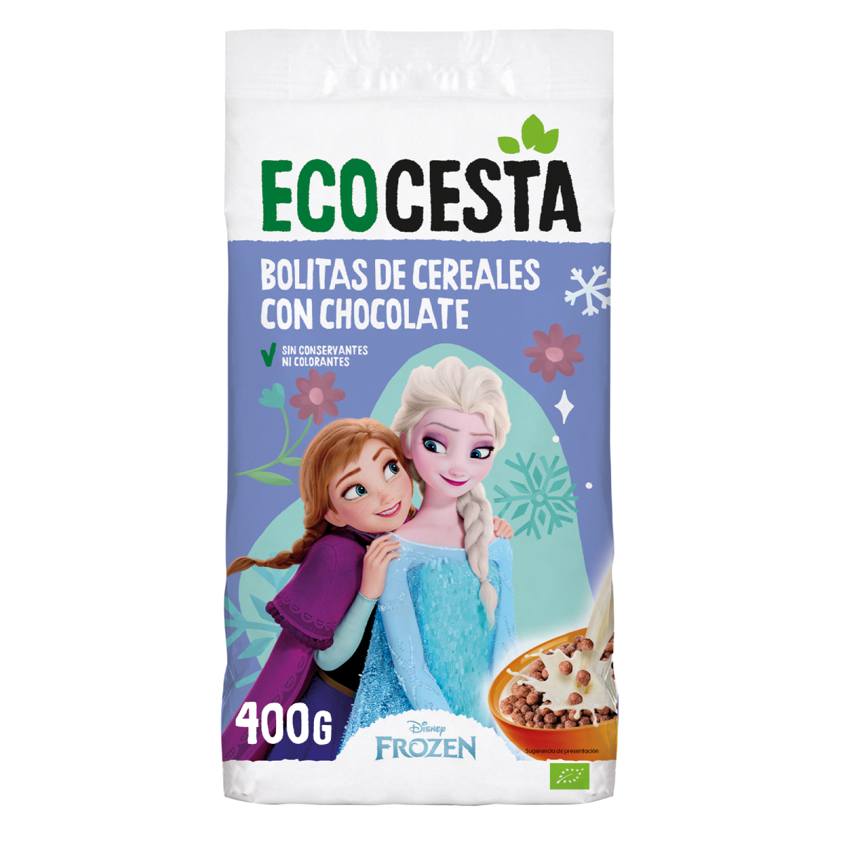 Bolitas De Cereales con Chocolate Bio edición Disney Ecocesta 400 gr