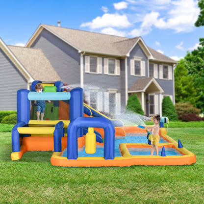 Outsunny Castillo Hinchable Infantil 7 En 1 Con Tobogán 430x420x200cm Multicolor_1