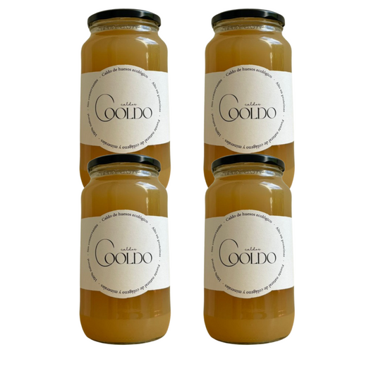Pack x4 Caldo de Huesos Cooldo 870 ml