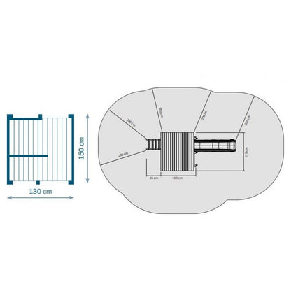 Parque Infantil Masgames Beach Hut Xl Con Challenger.