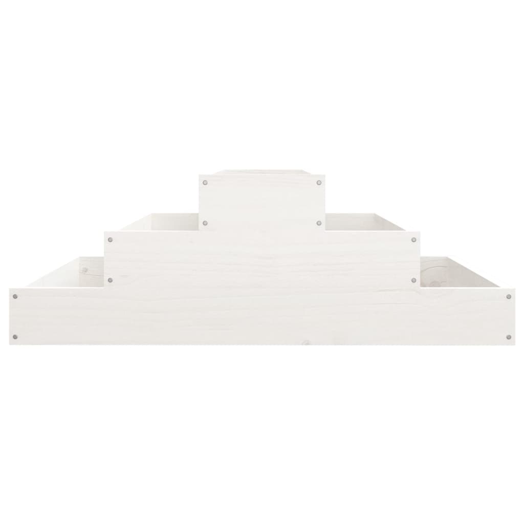 Jardinera De Madera Maciza De Pino Blanco 80x80x27 Cm_4