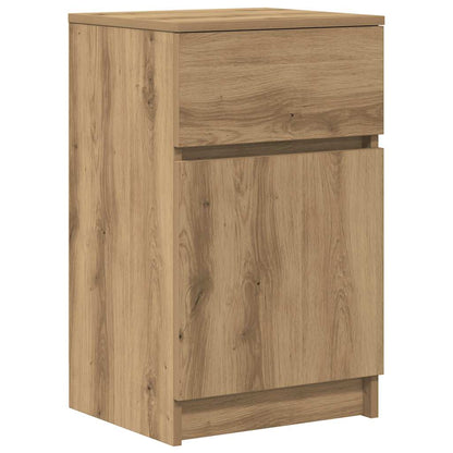 Mesitas Noche 2 Uds Madera Ingeniería Roble Artisian 39x35x65cm_3