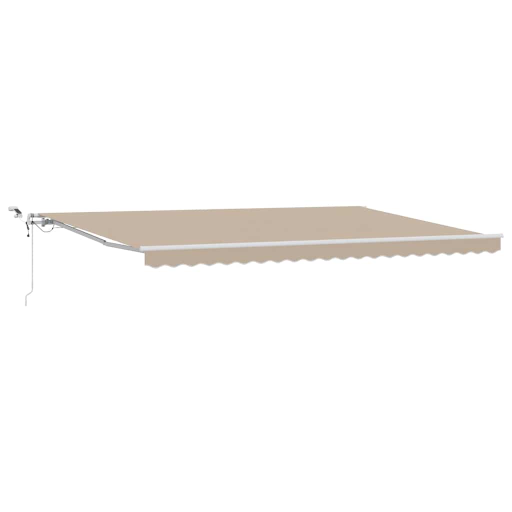 Toldo Retráctil Beige 500 X 300 Cm Poliéster_0